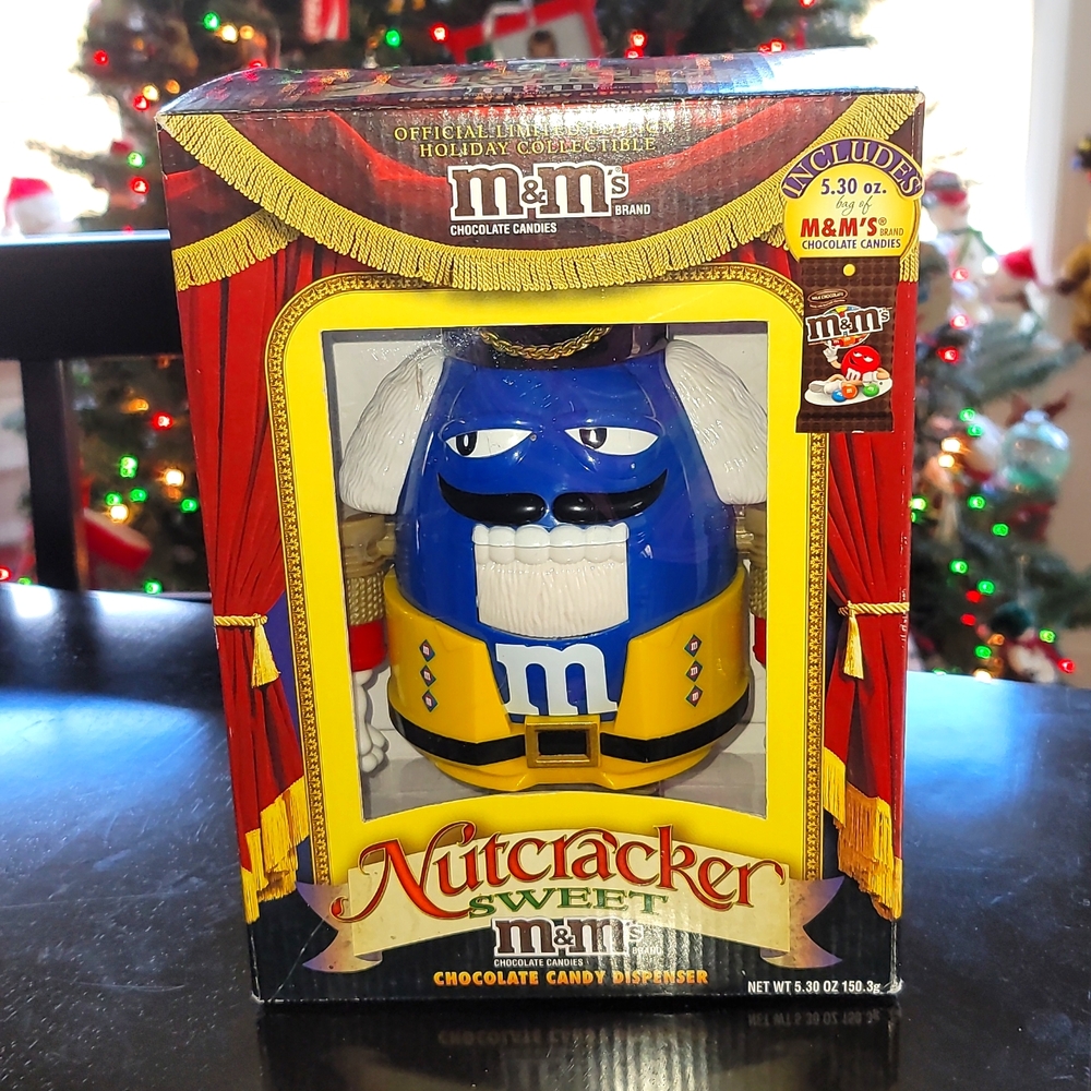 M & M's Nutcracker Sweet Candy Dispenser Official Ltd Holiday Edition NIB